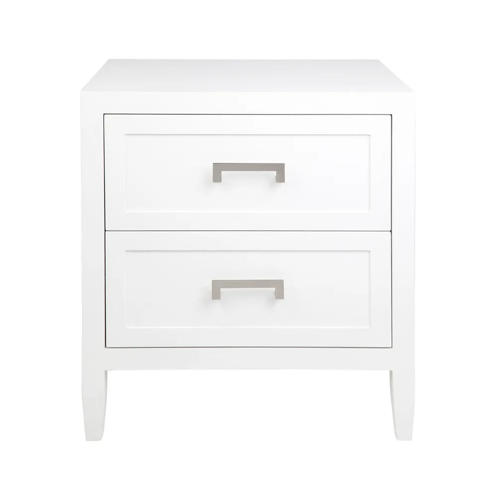Soloman Bedside Table - Large White