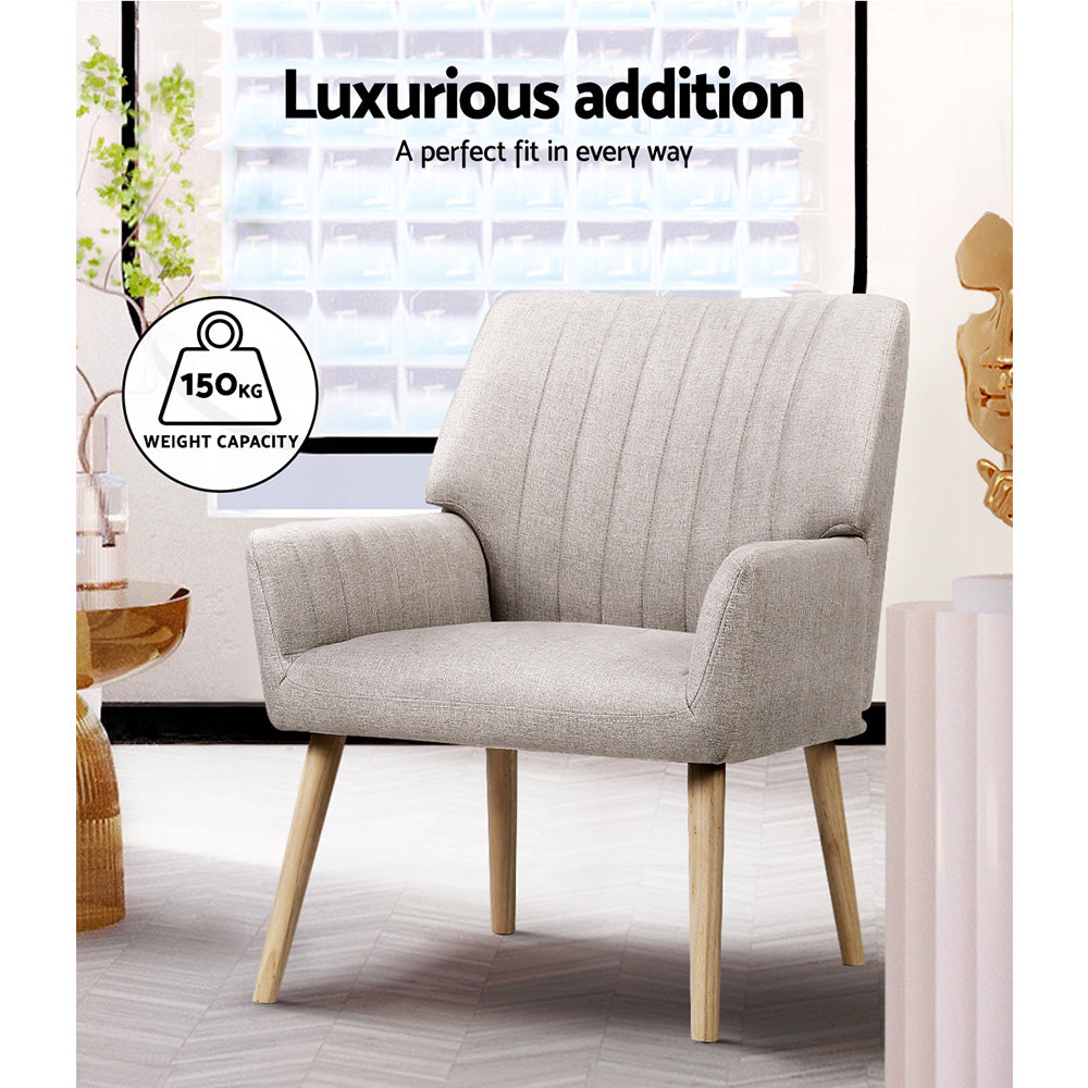 Sebastin Accent Armchair - Beige
