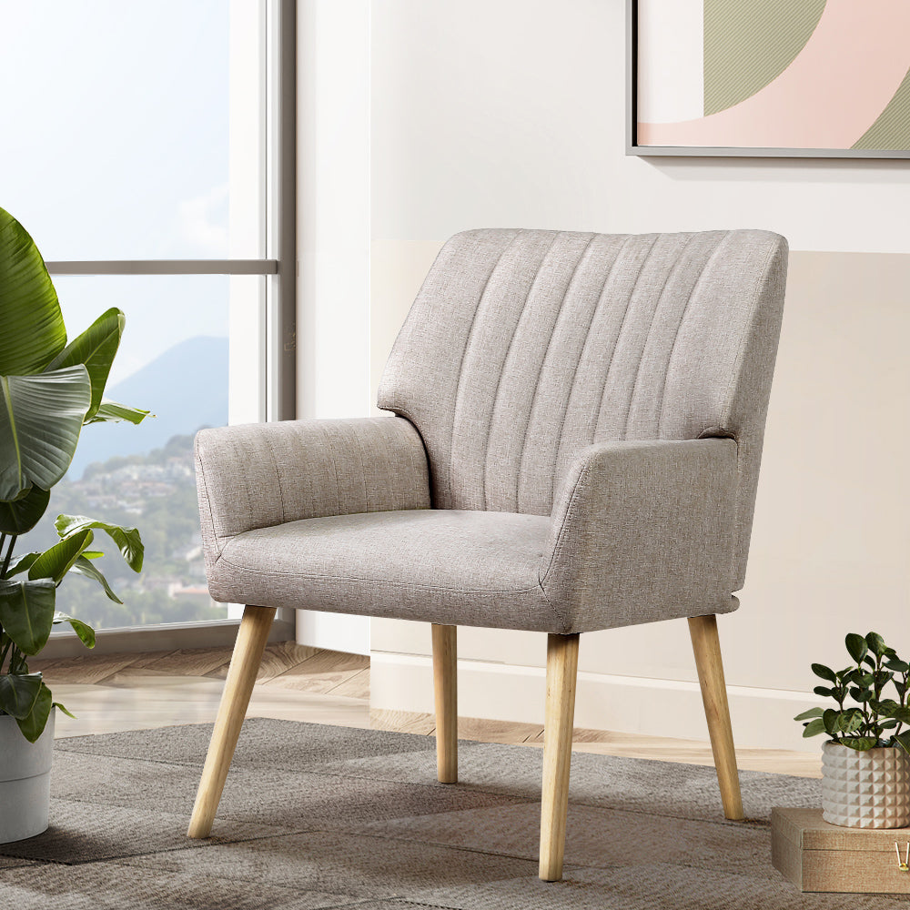Sebastin Accent Armchair - Beige