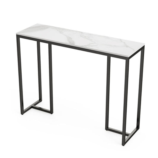 Stone Marble Console Table- Black