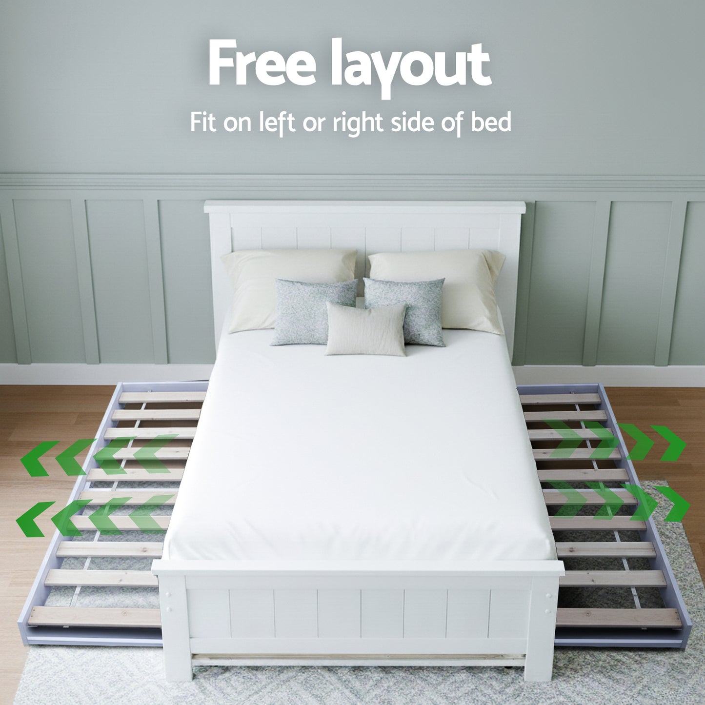 Elvis King Single Bed Frame and Bedside Table