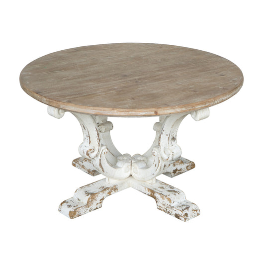 Whitewash Farmhouse Coffee Table