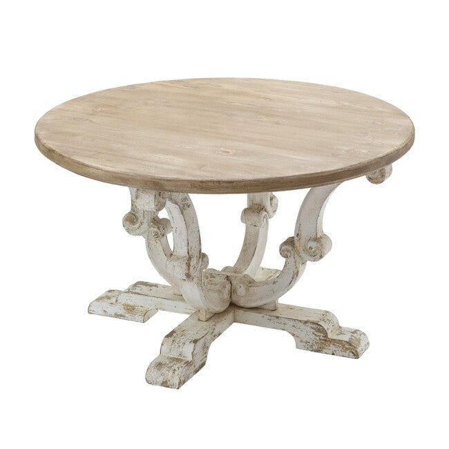 Whitewash Farmhouse Coffee Table