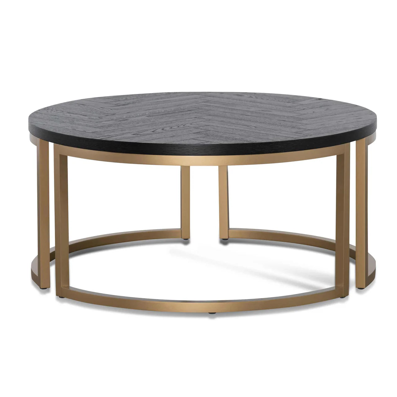 Black Round Coffee Table 