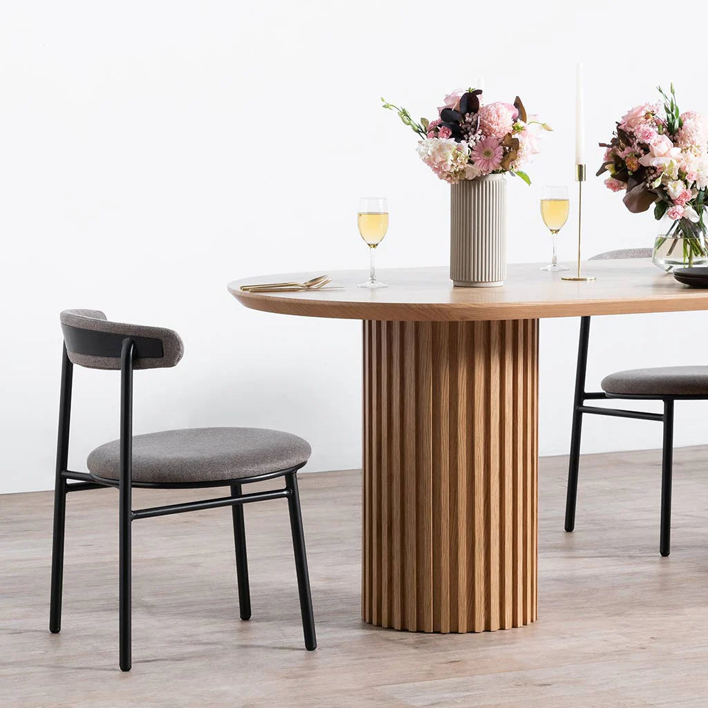 Martin 2.5m Wooden Dining Table - Natural