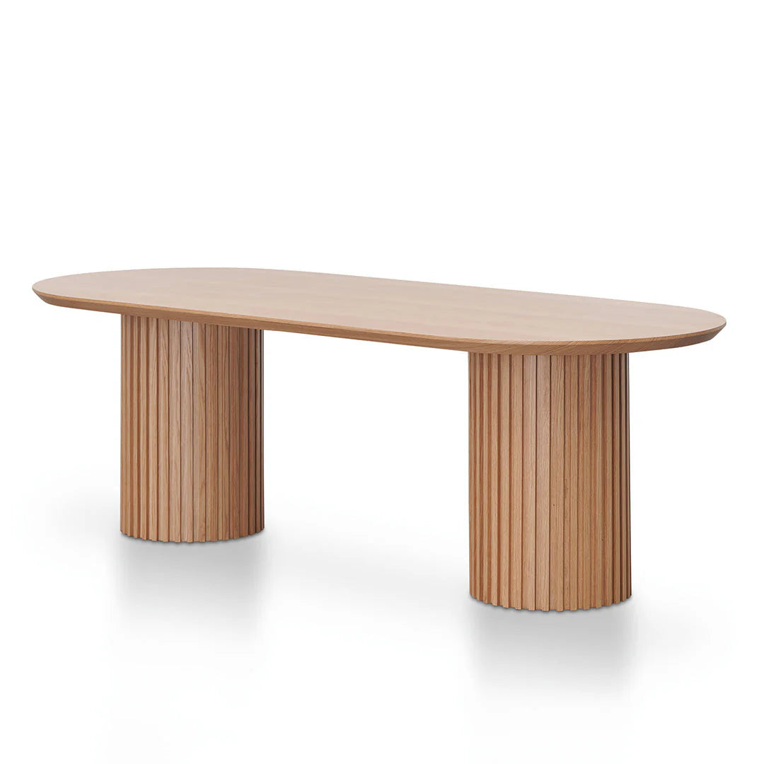 Martin 2.5m Wooden Dining Table - Natural