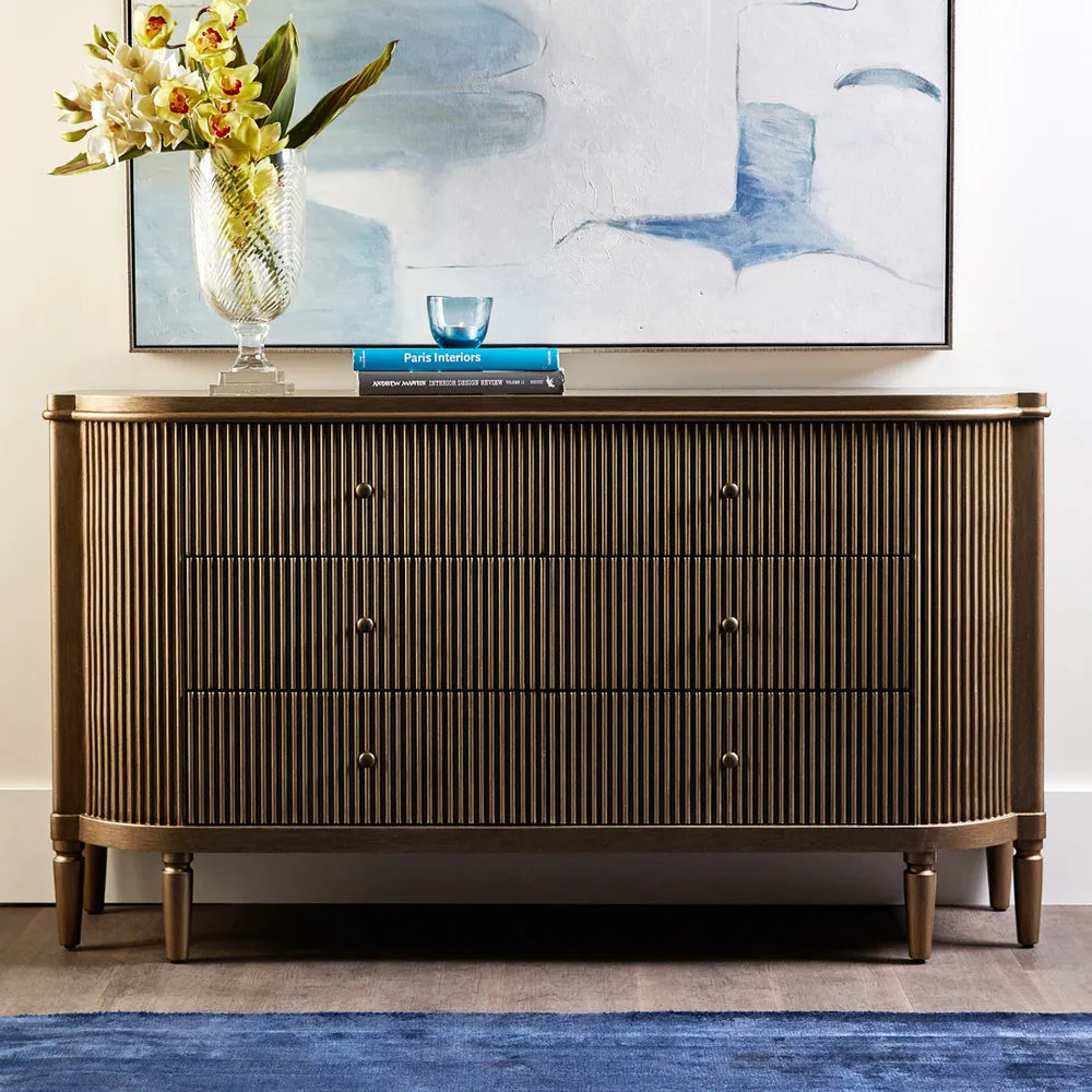 Arielle 6 Drawer Chest - Gold