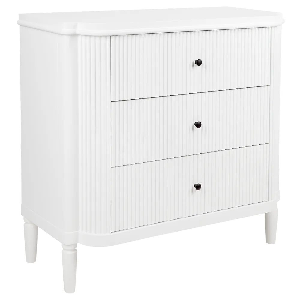 Arielle 3 Drawer Chest - White