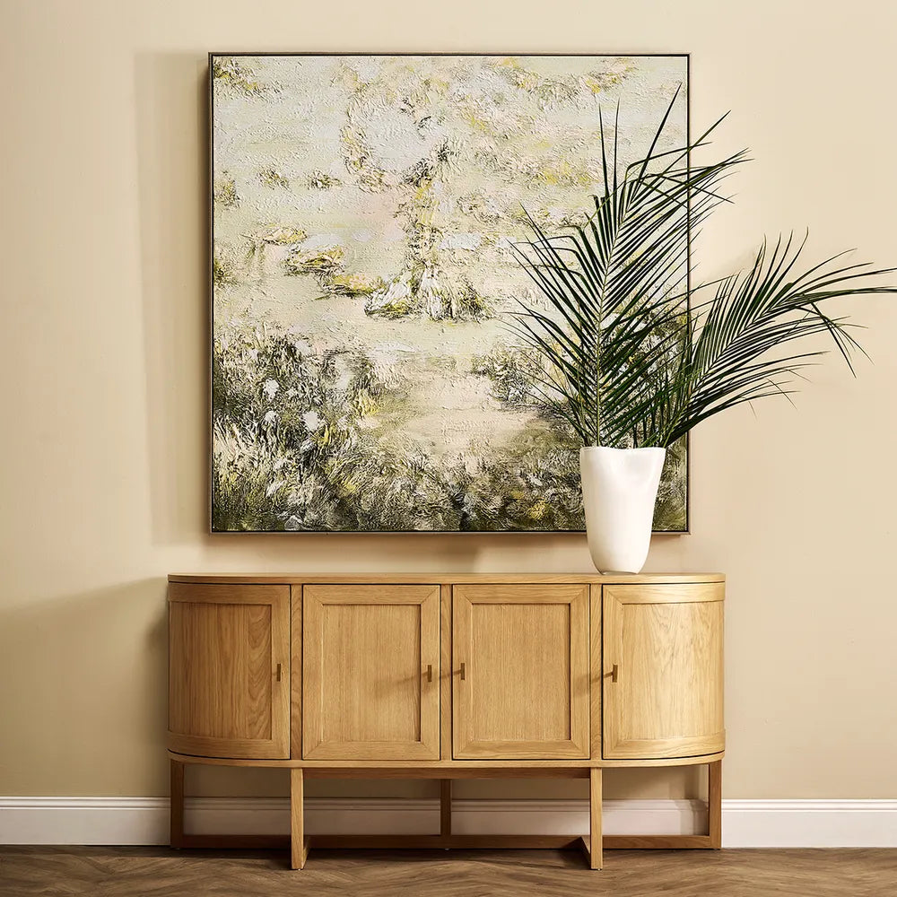 whimsical meadow oil canvas