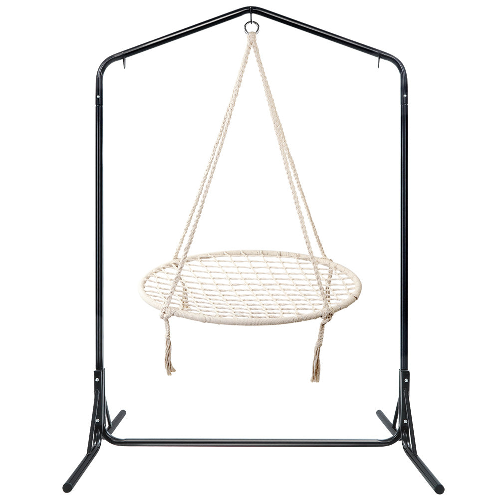 Kids Hammock Chair Kids with Stand 100cm - Cream